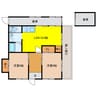 中野開作177貸家 2LDKの間取り