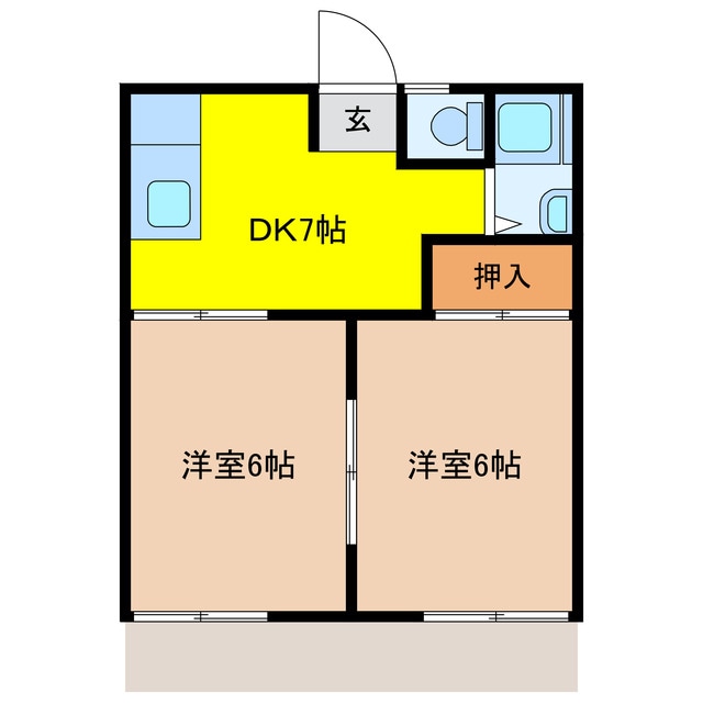 間取り図 岡部ハイツ