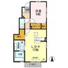 ダルメシアン　ハウス 1LDKの間取り