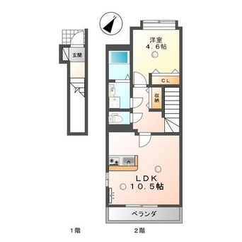 間取図 ｃｈｅｒｒｙ・ｂｌｏｓｓｏｍⅡ