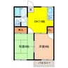 プレズント佐島 2DKの間取り