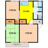 カムールアッシュ　B棟 3DKの間取り