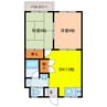 ハイツ白石 2DKの間取り