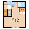 車ネル 1Rの間取り