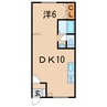 MK-GLORY 1DKの間取り