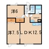 サンシャインハイツ 2LDKの間取り