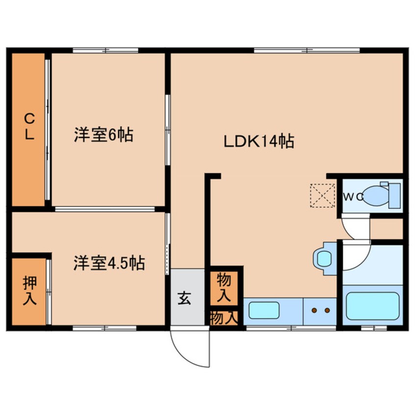 間取図 アカシヤハイツ