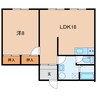 グランマレ3 1LDKの間取り