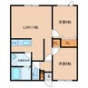 IGコーポ 2LDKの間取り