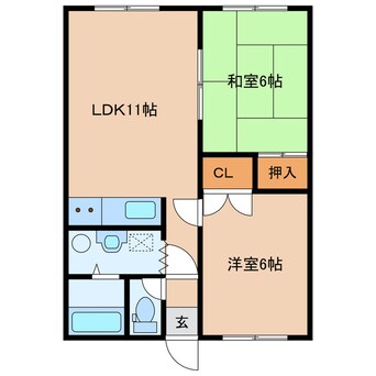 間取図 カトウハイツ麻生