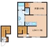 とまとはうす2 1LDKの間取り