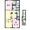 ドルチェⅠ 2LDKの間取り