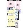 アドヴァンス 2LDKの間取り