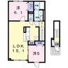 ベリーズ 2LDKの間取り