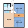 コーポ３１２ 2DKの間取り