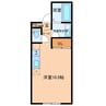 NODAハイツ1.7N 1Rの間取り