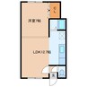 サンベール 1LDKの間取り