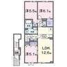 ラピス・ラズリⅡ 3LDKの間取り
