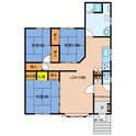 西7南6　戸建賃貸の間取図