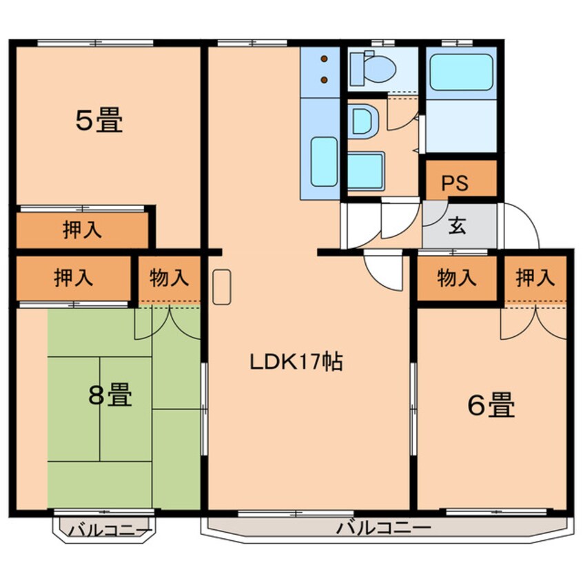 間取図 テルメハイツC
