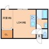 アニメートN1 1LDKの間取り