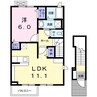 フォーシーズン 1LDKの間取り