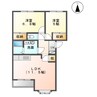 サンコート 2LDKの間取り