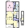 Ｇ－フォレストI 1LDKの間取り