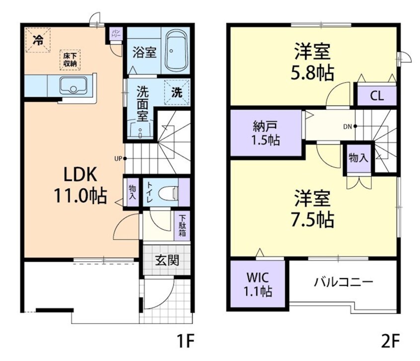 間取図 ドミール大島VII　B
