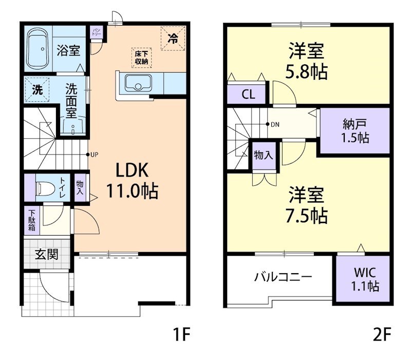 間取り図 ドミール大島VII　B