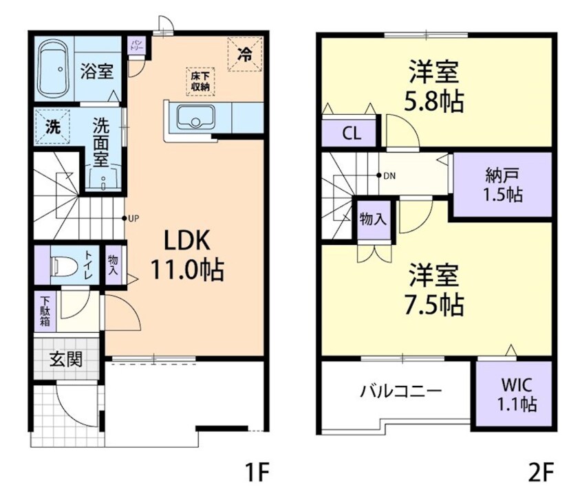 間取図 ドミール大島VII　B