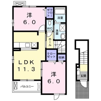 間取図 ラフィーネＢ