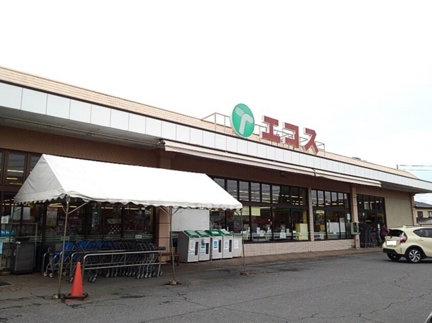 エコス下館岡芹店まで550m フラット岡芹