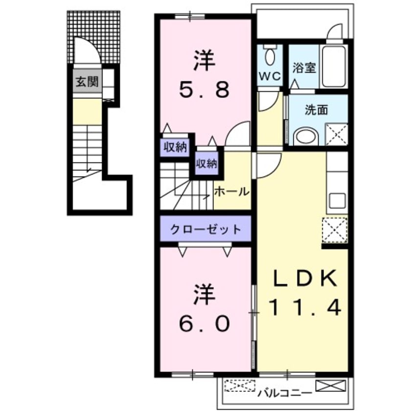 間取図 アクティブ・ウィングVI