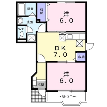 間取図 エクセレントメゾンＢ