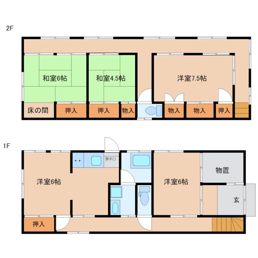 間取図 筑西市丙貸家