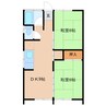 第5サカイリコーポ1号棟 2DKの間取り
