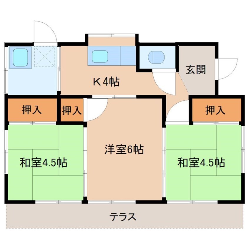 間取図 高橋アパート4号棟