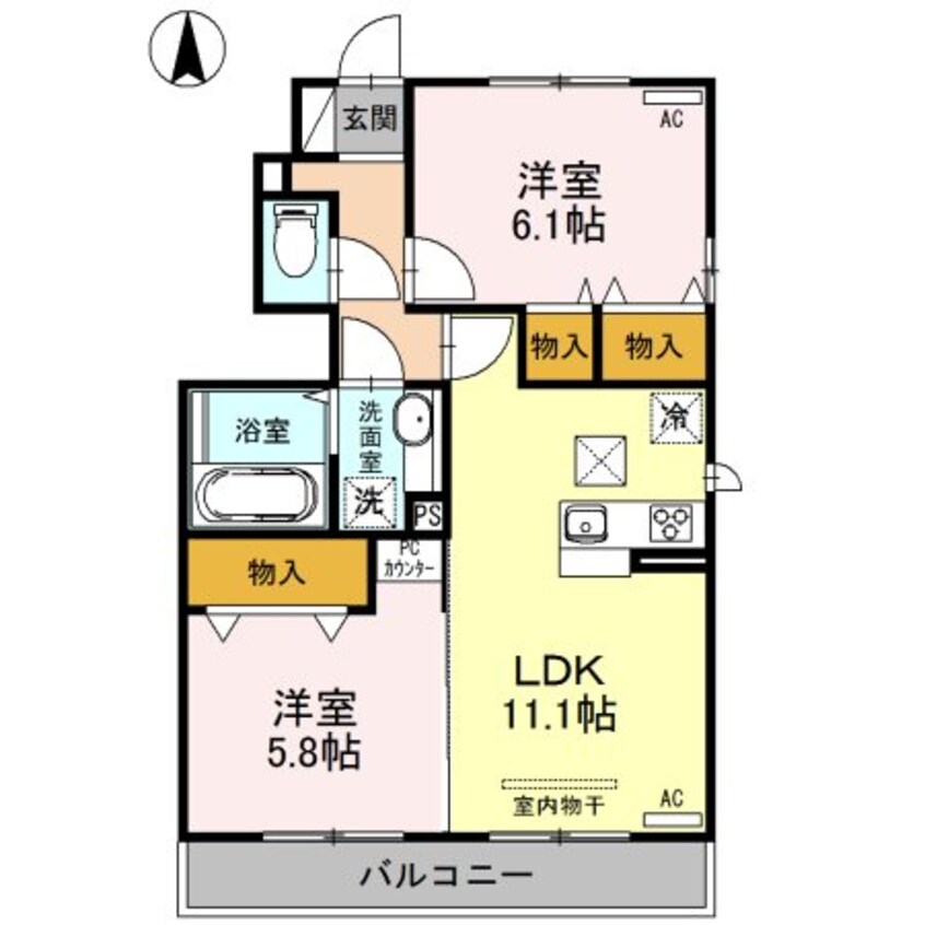 間取図 ヴェネレ/イルソーレ　イルソーレ