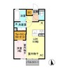 リアンジュ 1LDKの間取り