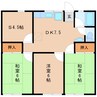 グランメゾン岡芹 3DK+Sの間取り