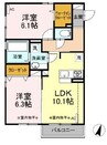 SAM-III 2LDKの間取り