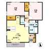 グランベルクB 2LDKの間取り