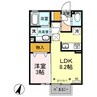 セジュールHIRO　B 1LDKの間取り
