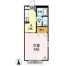 ポポゆうき 1Kの間取り