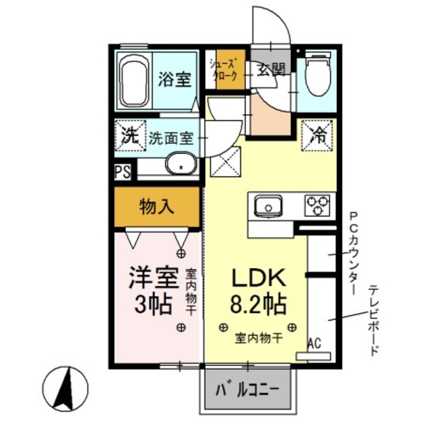 間取図 OAK（オーク）