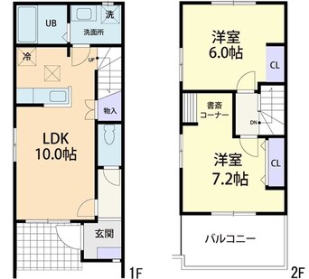 間取図 Doux maison 長塚　B