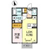 さくらB 1LDKの間取り