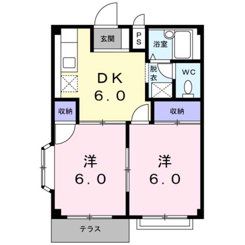 間取図 メゾンハナブサI