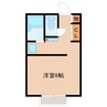 レオパレスフォレステールMori 1Kの間取り
